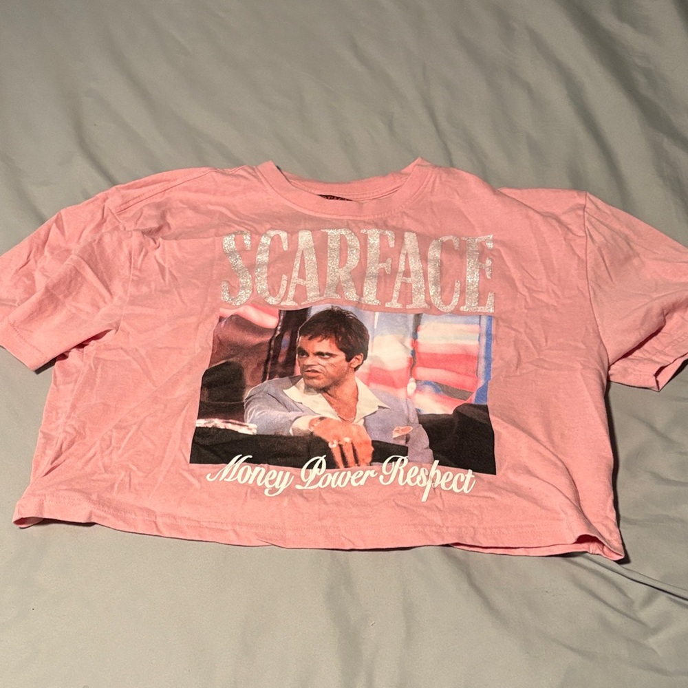 Scarface Pink Graphic T-Shirt
